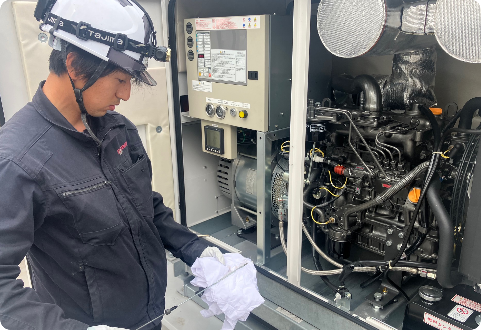 非常用発電設備の点検が今だけ無料